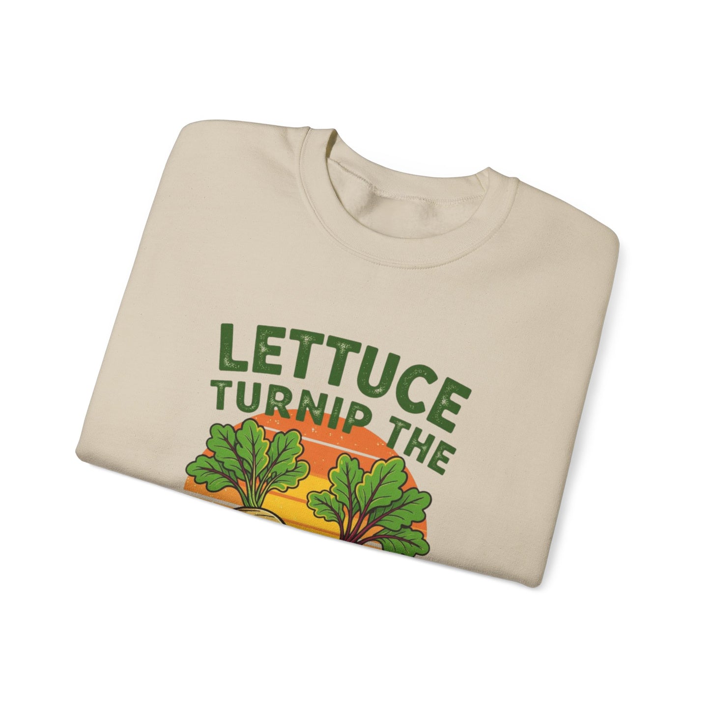 Funny Vegetable Sweatshirt, Lettuce Turnip the Beet Crewneck, Plant Lover Gift, Unique Garden Apparel, Cozy Unisex Sweater