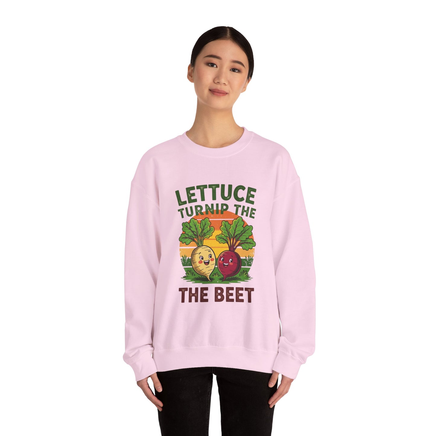 Funny Vegetable Sweatshirt, Lettuce Turnip the Beet Crewneck, Plant Lover Gift, Unique Garden Apparel, Cozy Unisex Sweater