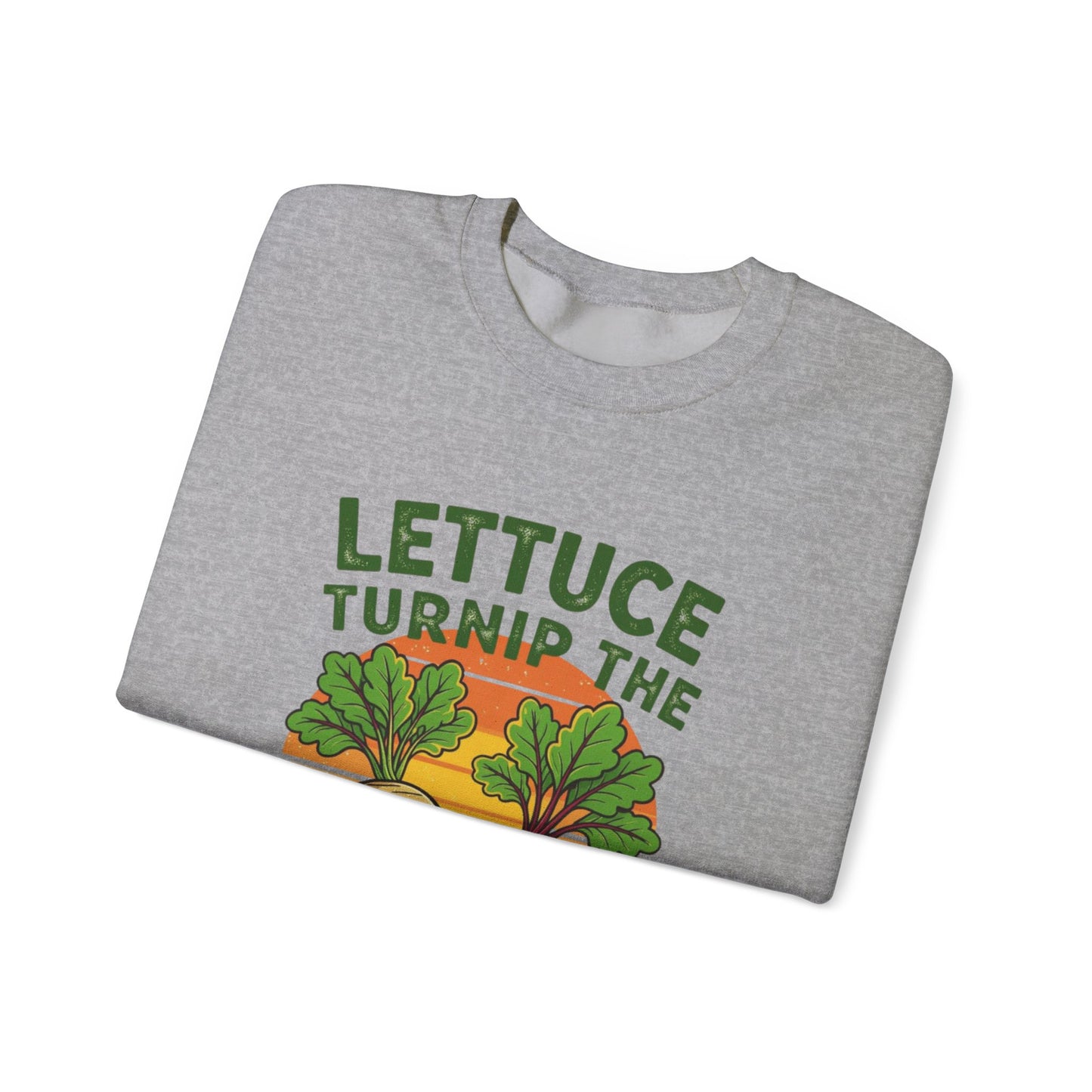 Funny Vegetable Sweatshirt, Lettuce Turnip the Beet Crewneck, Plant Lover Gift, Unique Garden Apparel, Cozy Unisex Sweater