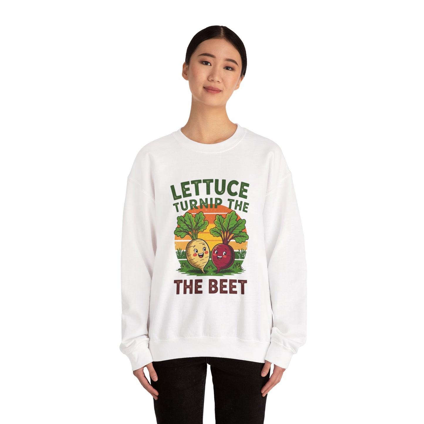 Funny Vegetable Sweatshirt, Lettuce Turnip the Beet Crewneck, Plant Lover Gift, Unique Garden Apparel, Cozy Unisex Sweater