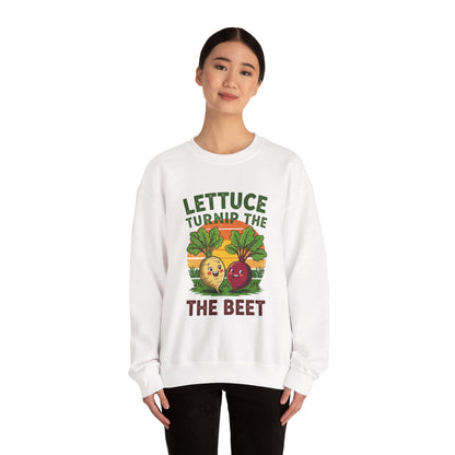 Funny Vegetable Sweatshirt, Lettuce Turnip the Beet Crewneck, Plant Lover Gift, Unique Garden Apparel, Cozy Unisex Sweater