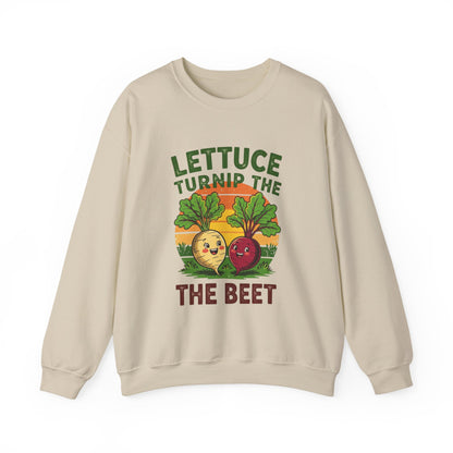 Funny Vegetable Sweatshirt, Lettuce Turnip the Beet Crewneck, Plant Lover Gift, Unique Garden Apparel, Cozy Unisex Sweater