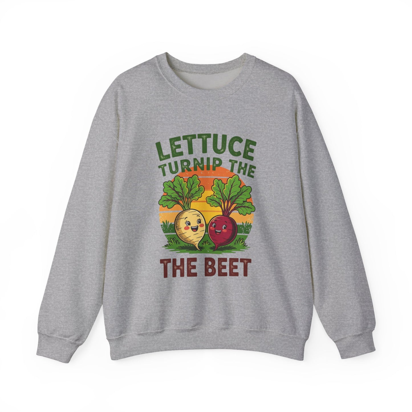 Funny Vegetable Sweatshirt, Lettuce Turnip the Beet Crewneck, Plant Lover Gift, Unique Garden Apparel, Cozy Unisex Sweater